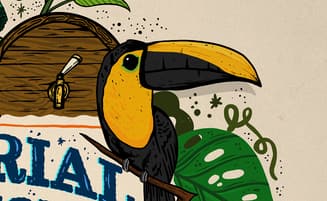Ilustración Tucán Imperial Hechicera Stout
