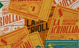 Collage etiquetas La Acriollada